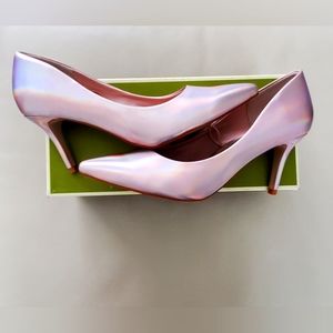 H&M metallic pink pumps women's size 7